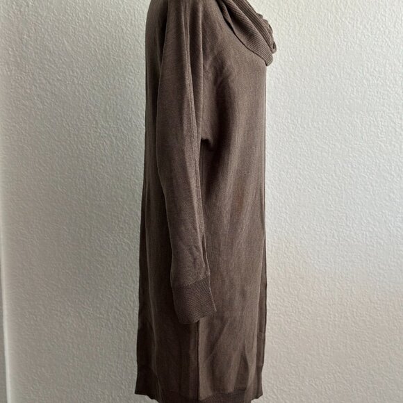 Tahari 100% Extrafine Merino Wool Cowl Neck Sweater Dress Size: Large - Picture 5 of 9